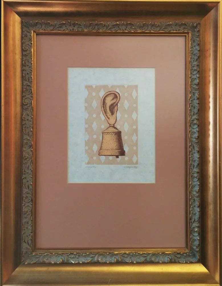 Etching Magritte - LA LECON DE MUSIQUE
