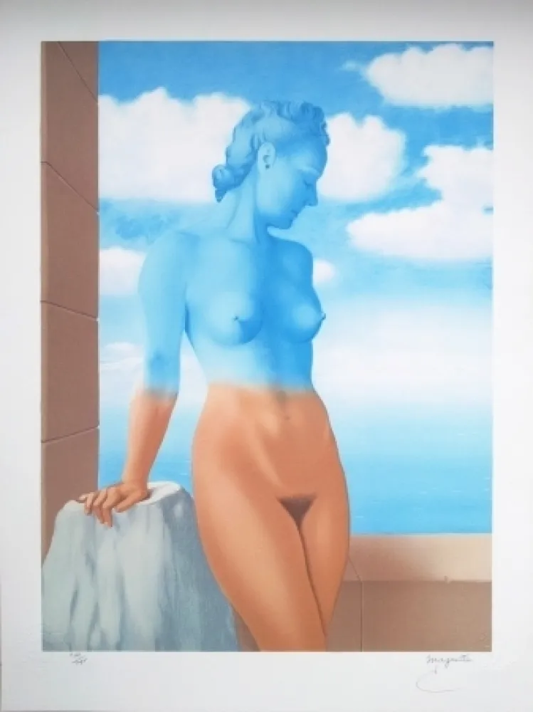 Lithograph Magritte - La Magie noire (Black Magic)
