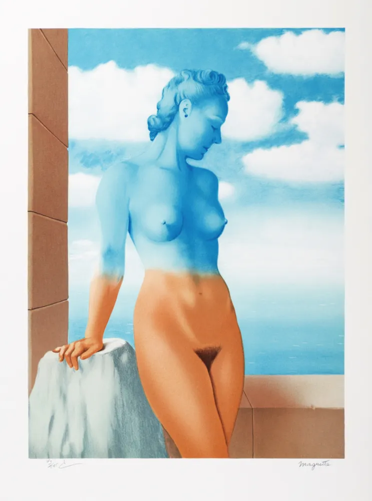 Lithograph Magritte - La Magie Noire (Black Magic)