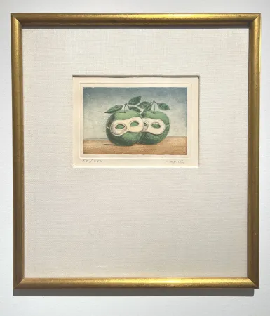 Etching And Aquatint Magritte - La Prêtre Marie