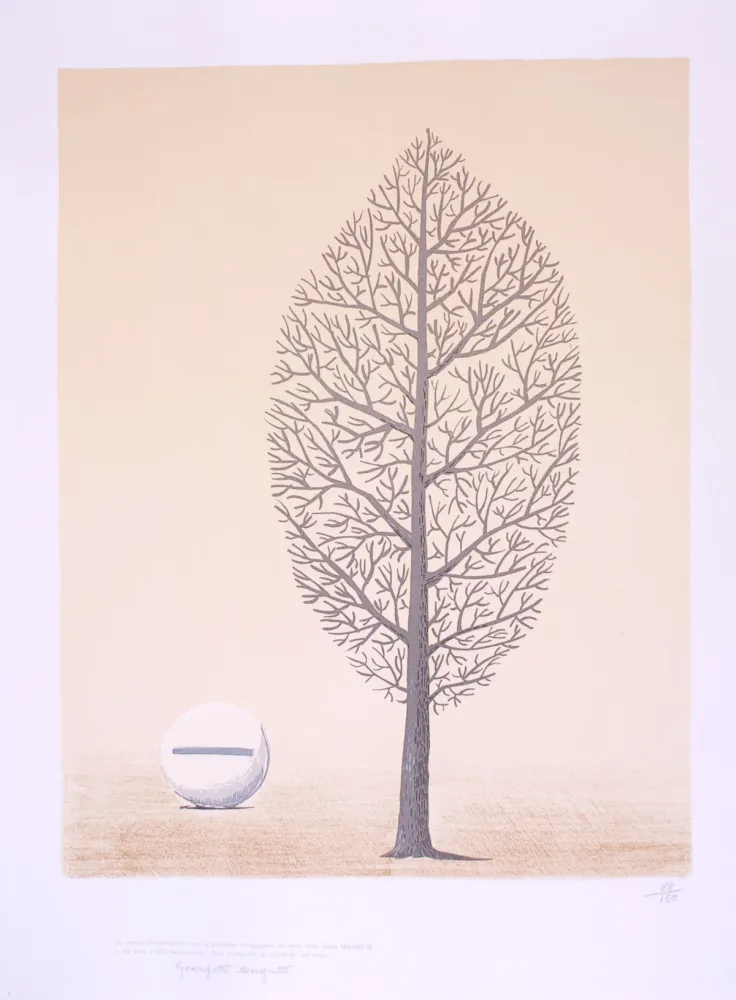 Lithograph Magritte - La Recherche de l'Absolu - The research of absolute