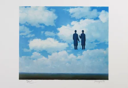 Lithograph Magritte - La Reconnaissance Infinie (The Infinite Recognition)