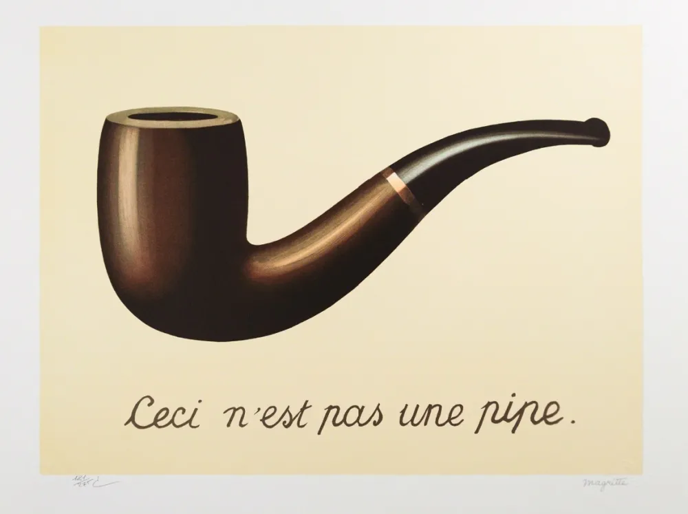 Lithograph Magritte - La Trahison des Images