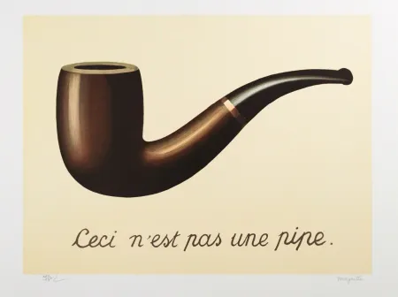 Lithograph Magritte - La Trahison des Images