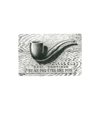 Engraving Magritte - La trahison des images