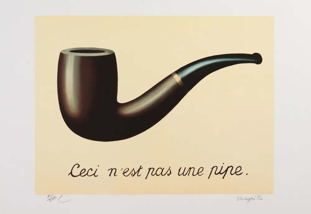 Lithograph Magritte - La Trahison des Images (The Treachery of Images)