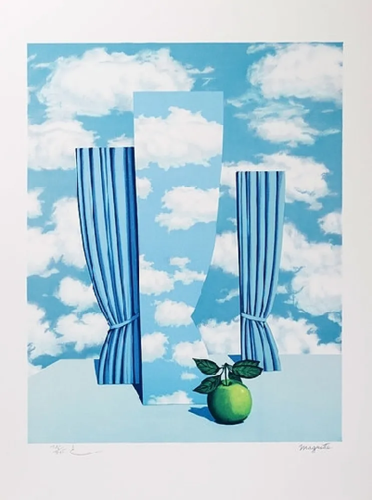 Lithograph Magritte - Le beau monde