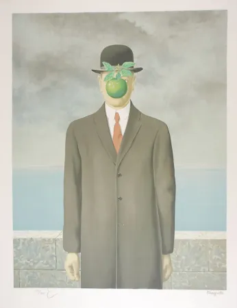 Lithograph Magritte - Le Fils de l’Homme - The Son of Man