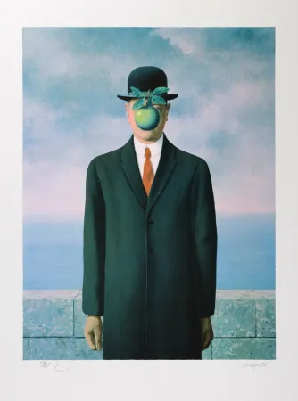 Lithograph Magritte - Le Fils de l’Homme (The Son of Man)