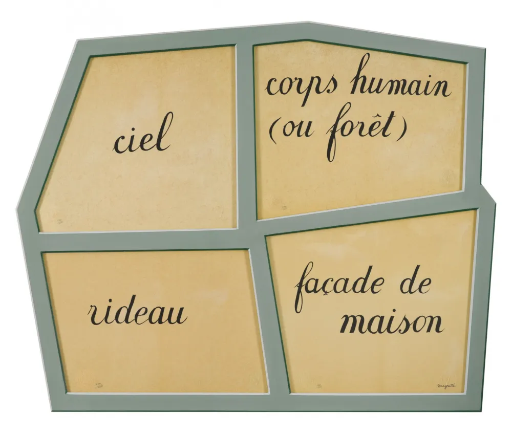 Lithograph Magritte - Le Masque Vide