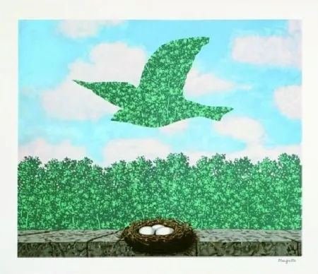Lithograph Magritte - Le printemps, 1965