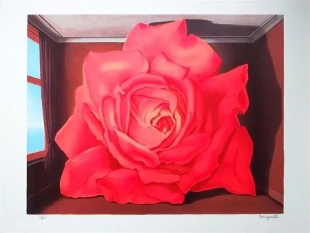 Lithograph Magritte - Le Tombeau des Lutteurs (the tomb of the wrestlers)