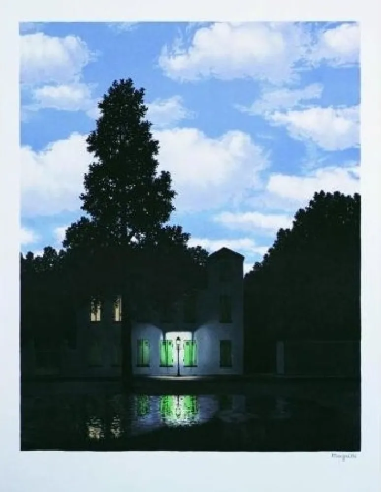 Lithograph Magritte - L'empire des Lumieres