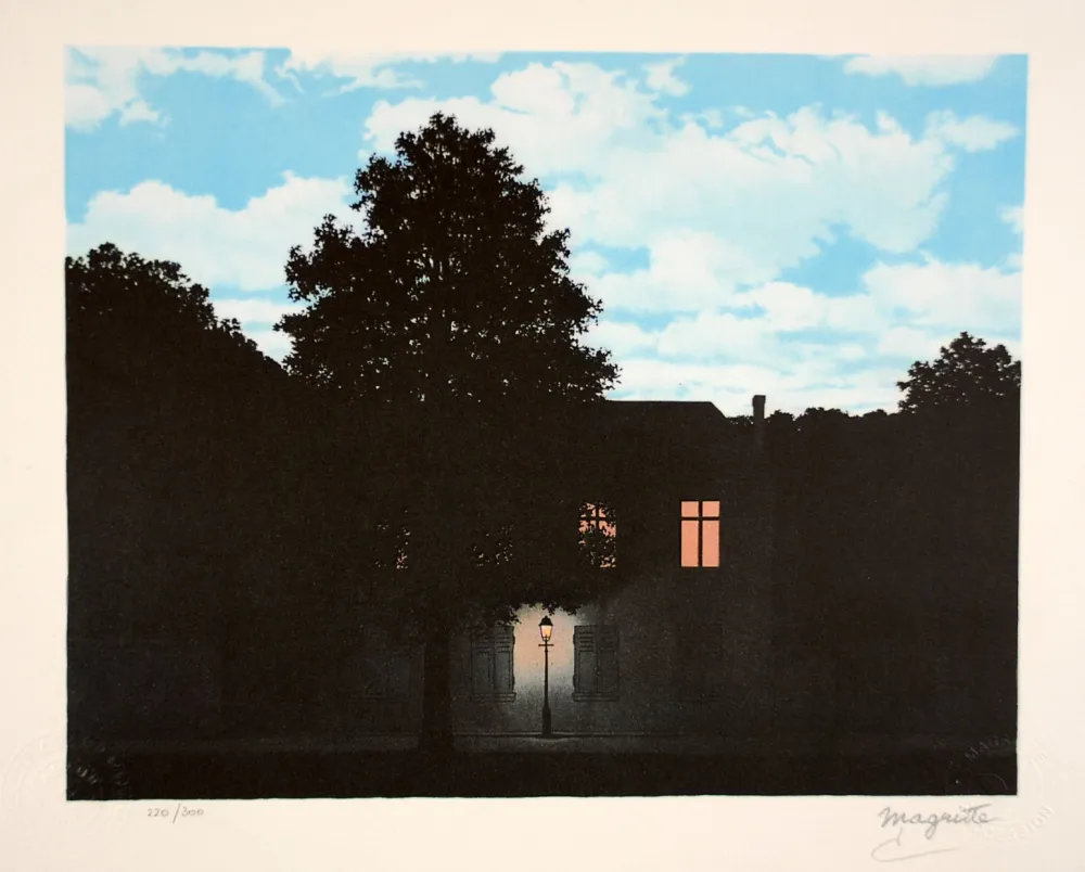 Lithograph Magritte - L’Empire des Lumières - The Empire of Light