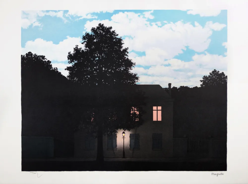 Lithograph Magritte - L'Empire des Lumières (The Empire of Light)