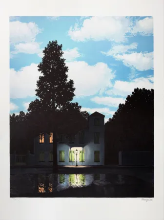 Lithograph Magritte - L'Empire des Lumières (The Empire of Light)