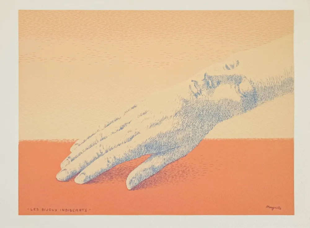 Lithograph Magritte - Les bijoux indiscrets