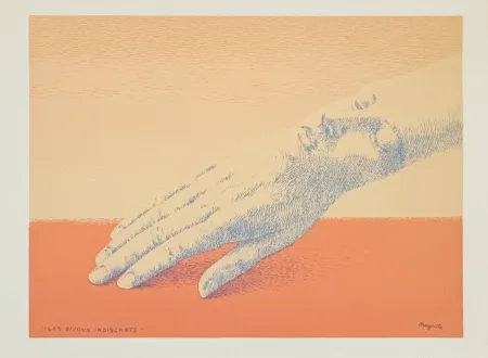 Lithograph Magritte - Les bijoux indiscrets