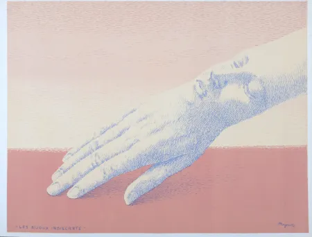 Lithograph Magritte - Les Bijoux indiscrets, 1963