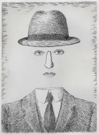 Engraving Magritte - Paysage de Baucis