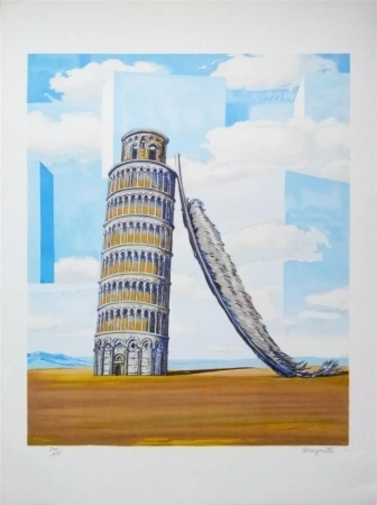 Lithograph Magritte - Souvenir de voyage (Memory of a journey)