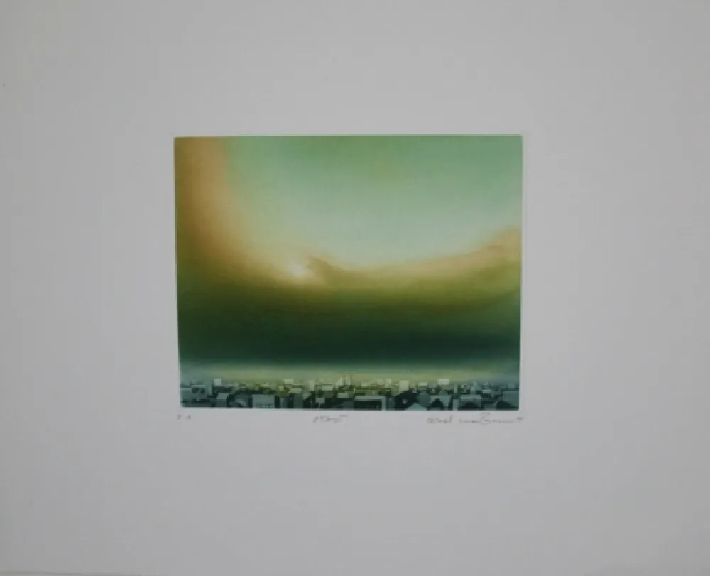 Etching And Aquatint Maibaum - Stadt / City