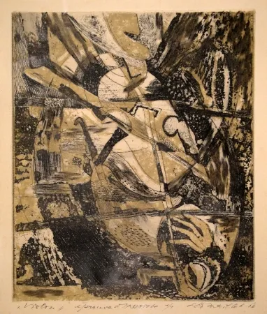 Engraving Maillet - Violon