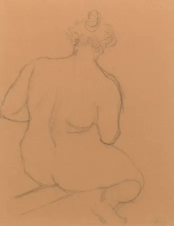 No Technical Maillol - Femme nue de dos, accroupie