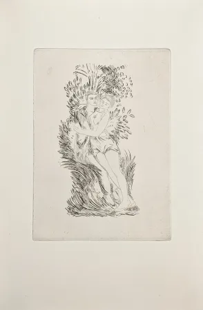 Etching Maillol - Untitled, from Livret de Folastries