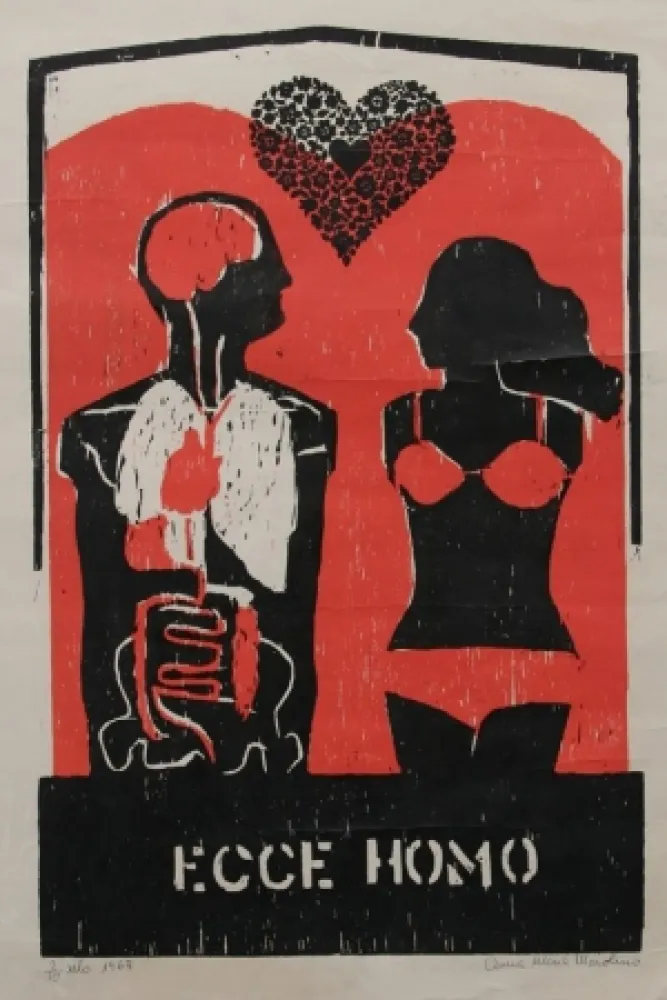 Woodcut Maiolino - Ecce Homo