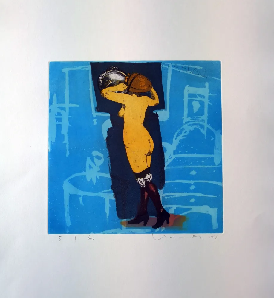 Etching And Aquatint Mair - Chapeau