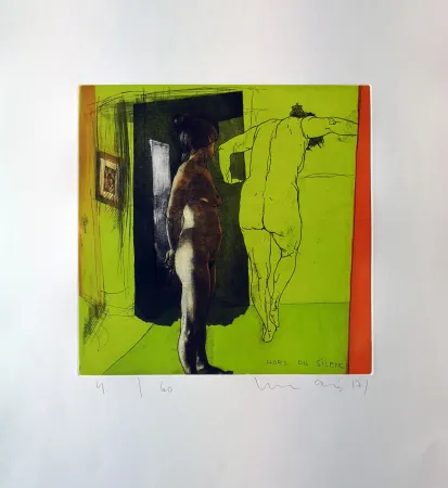 Etching And Aquatint Mair - Hors du silence