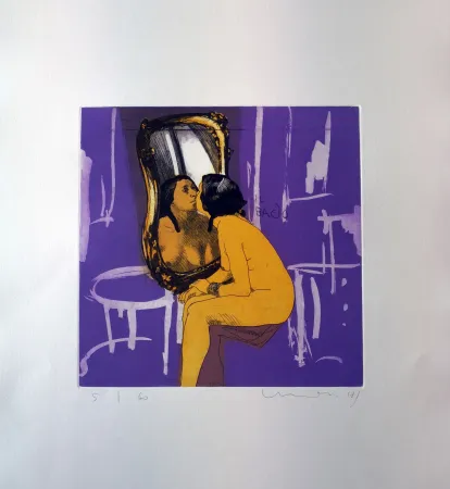 Etching And Aquatint Mair - Il bacio