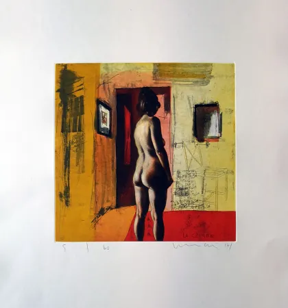 Etching And Aquatint Mair - La courbe