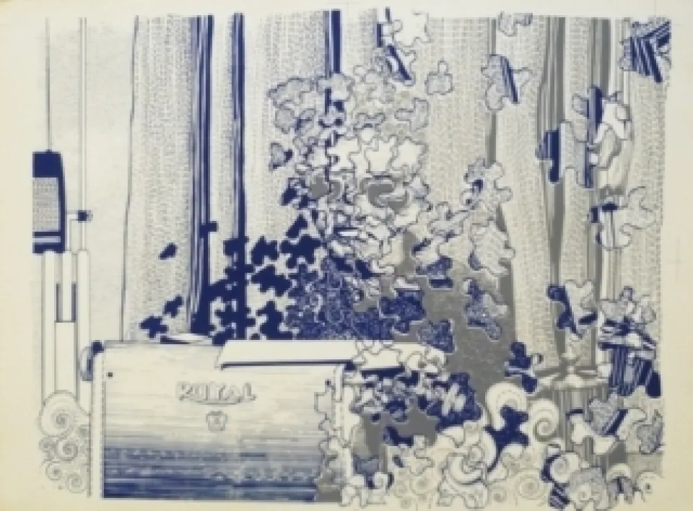 Screenprint Malaval - Samuel Fuller independant Film Maker