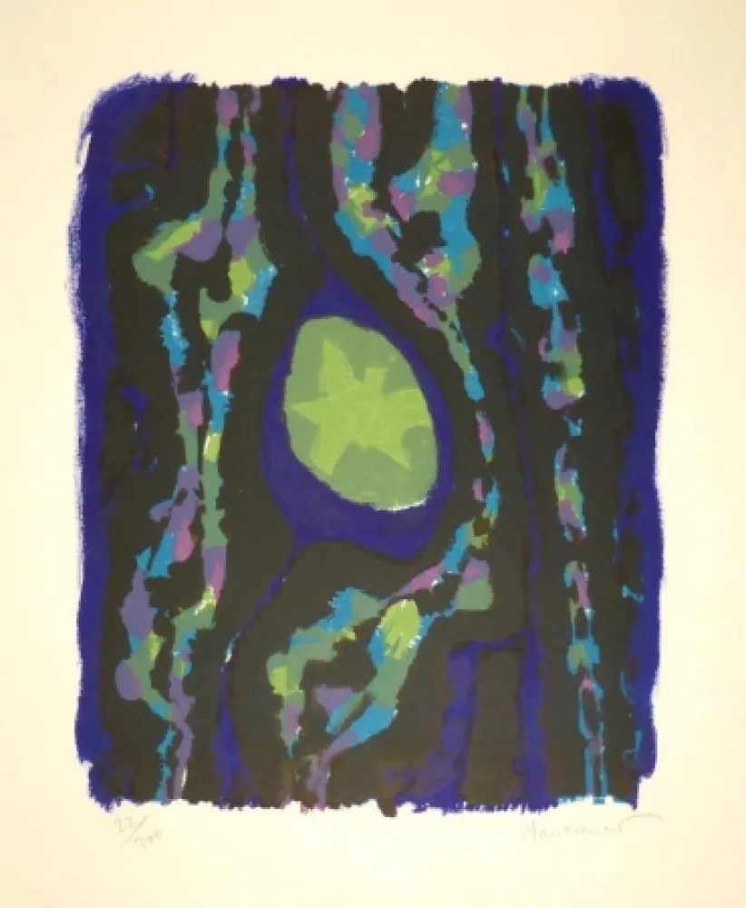 Lithograph Manessier - Advent