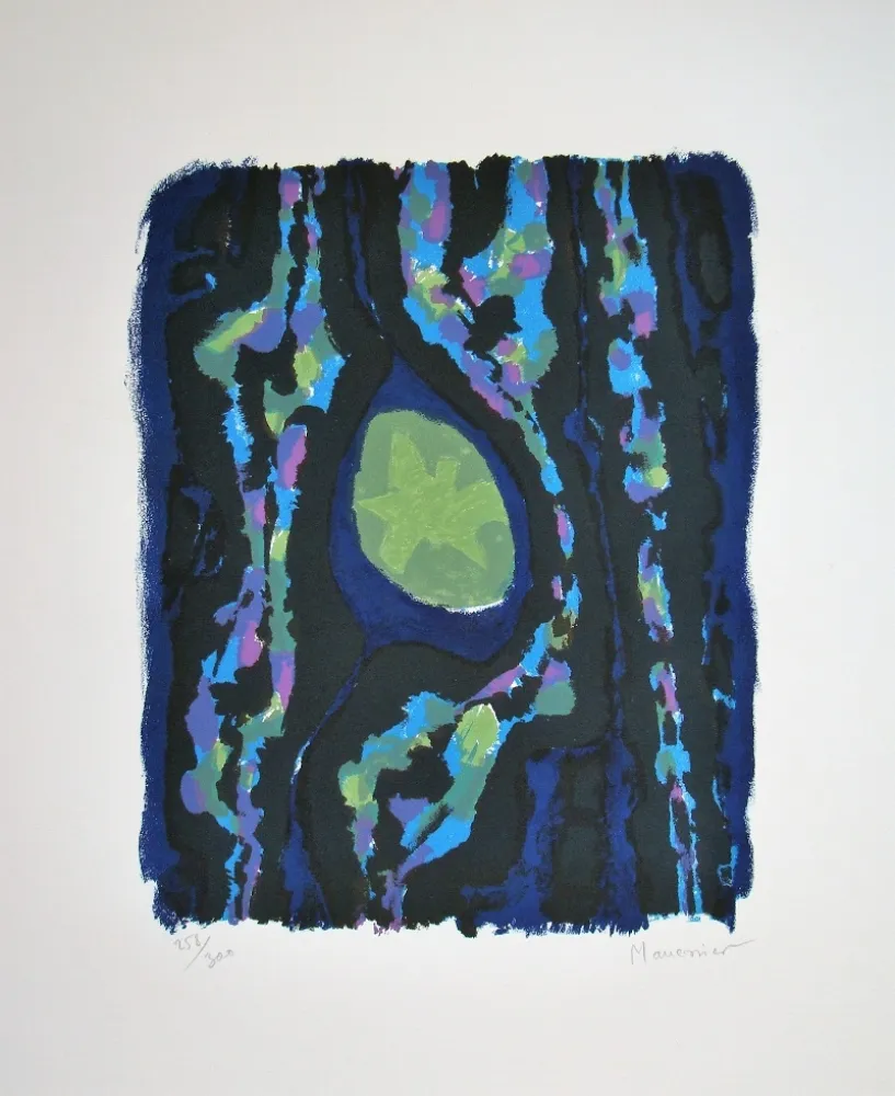 Lithograph Manessier - Advent