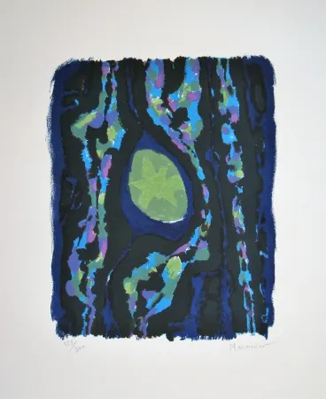 Lithograph Manessier - Advent