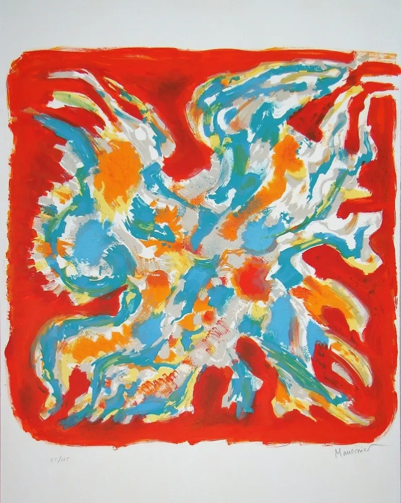 Lithograph Manessier - Alléluia