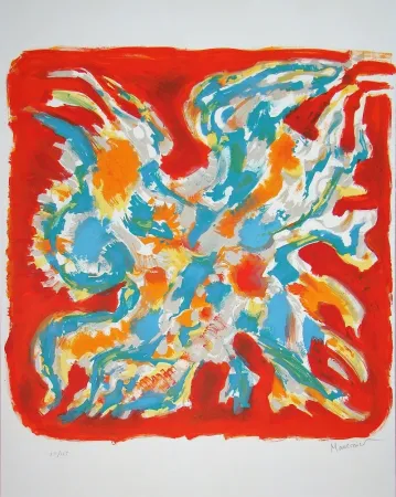 Lithograph Manessier - Alléluia