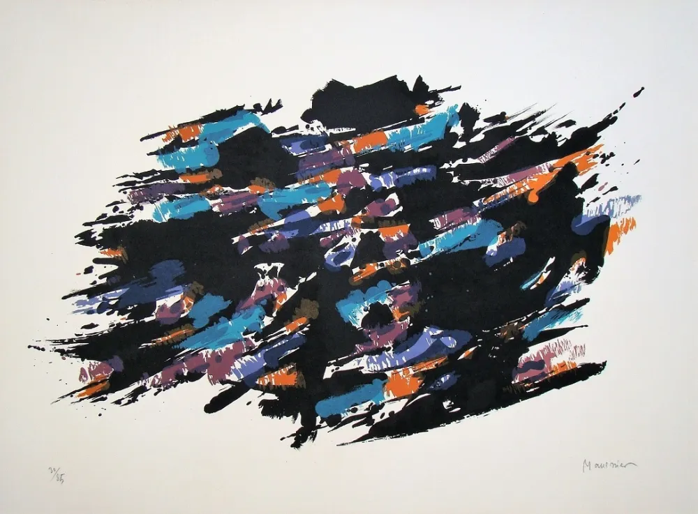 Lithograph Manessier - Composition, 1971
