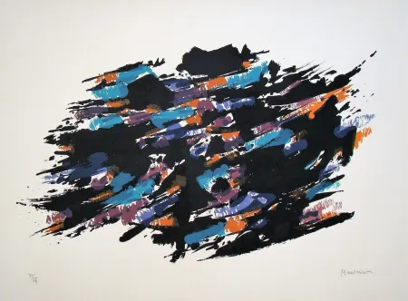 Lithograph Manessier - Composition, 1971
