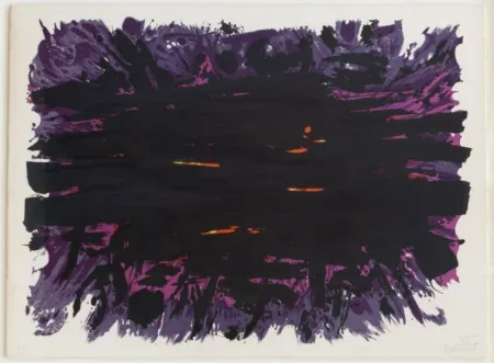 Lithograph Manessier - Composition abstraite 