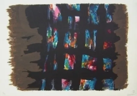 Lithograph Manessier - Composition III