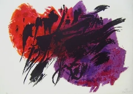 Lithograph Manessier - Composition IV