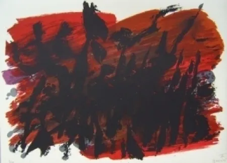 Lithograph Manessier - Composition VI