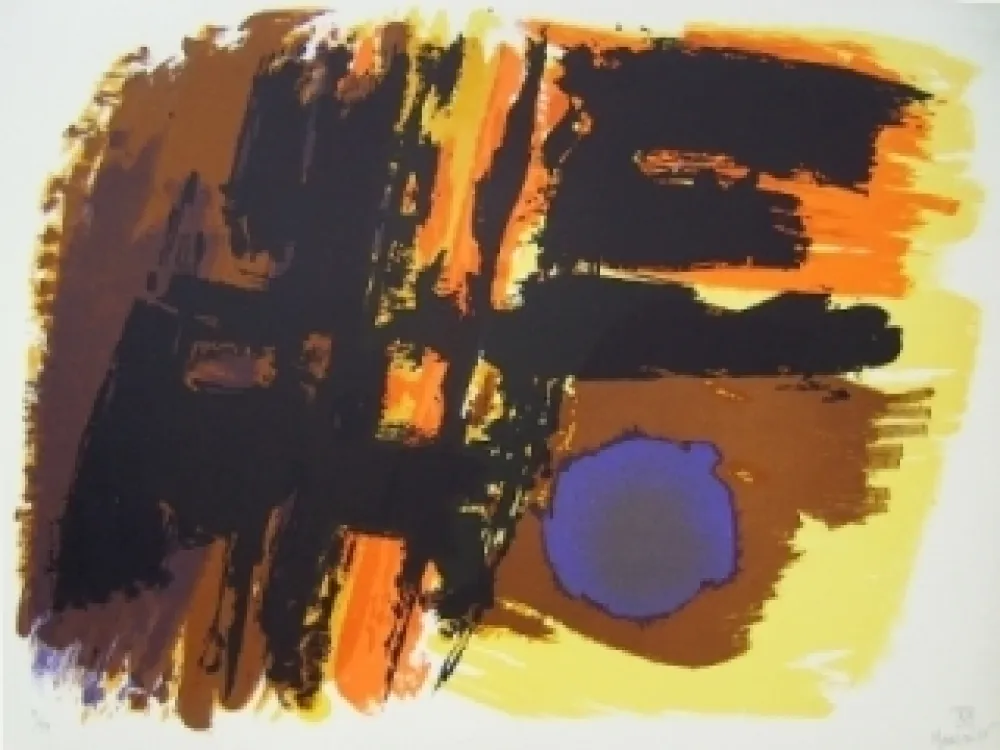 Lithograph Manessier - Composition XIII