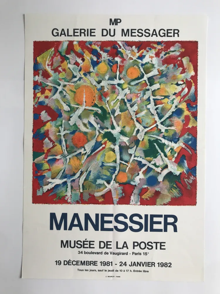 Poster Manessier - Galerie du Messager / Musée de la Poste