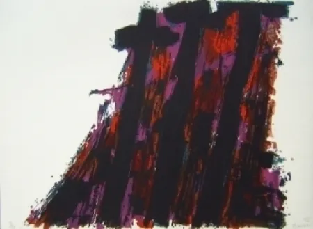 Lithograph Manessier - Le crucifiement suite de paques