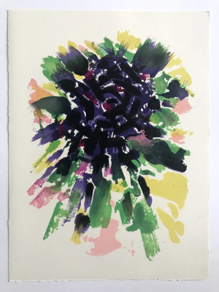 Lithograph Manessier - L'enfant dans la cité des ombres VII : Le Labyrinthe II